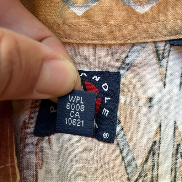 🎉HP🎉Panhandle Slim Aztec print western shirt | size large - Picture 5 of 7